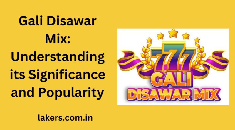 Gali Disawar Mix